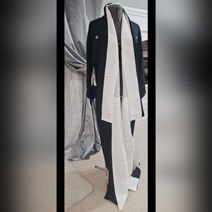 Elegant Black and White Kimono